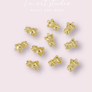 Arany mackó charm – limitált